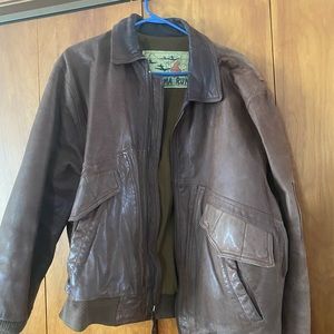 Men’s Brown Leather jacket.    Great shape.